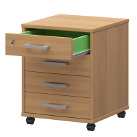 Тумба подкатная (4 ящика) Арго АТЛ-04 Ольха